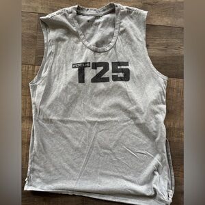 Beachbody Gray Muscle Tee Athletic Top Focus 25